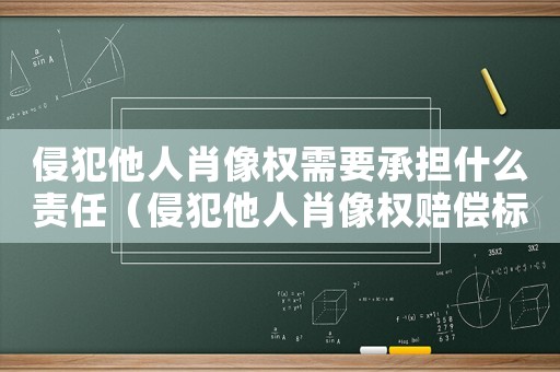 侵犯他人肖像權(quán)需要承擔(dān)什么責(zé)任（侵犯他人肖像權(quán)賠償標(biāo)準(zhǔn)）