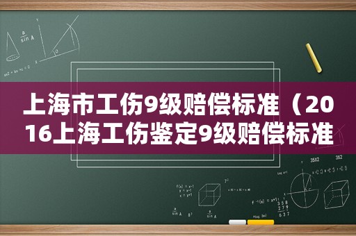 上海市工傷9級(jí)賠償標(biāo)準(zhǔn)（2016上海工傷鑒定9級(jí)賠償標(biāo)準(zhǔn)）