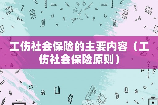 工傷社會保險的主要內(nèi)容（工傷社會保險原則）