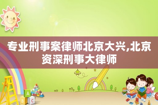 專業(yè)刑事案律師北京大興,北京資深刑事大律師