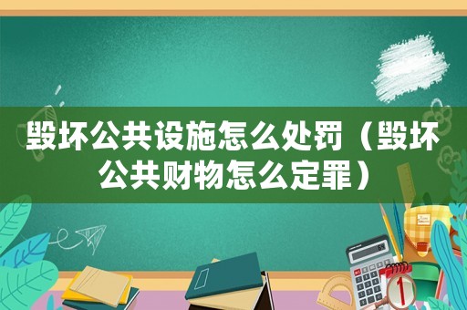 毀壞公共設(shè)施怎么處罰（毀壞公共財物怎么定罪）