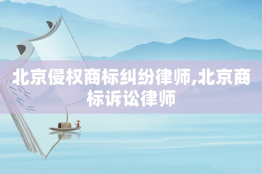 北京侵權(quán)商標(biāo)糾紛律師,北京商標(biāo)訴訟律師