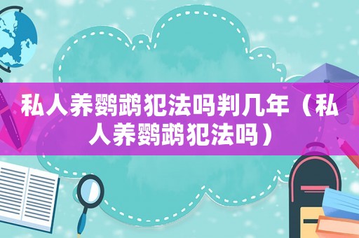 私人養(yǎng)鸚鵡犯法嗎判幾年（私人養(yǎng)鸚鵡犯法嗎）