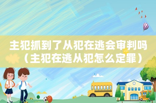 主犯抓到了從犯在逃會(huì)審判嗎（主犯在逃從犯怎么定罪）