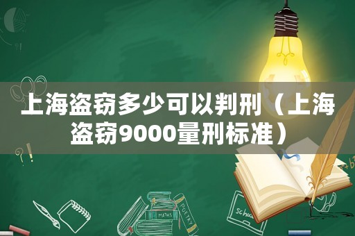 上海盜竊多少可以判刑（上海盜竊9000量刑標(biāo)準(zhǔn)）
