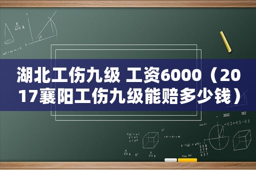 湖北工傷九級(jí) 工資6000（2017襄陽(yáng)工傷九級(jí)能賠多少錢(qián)）