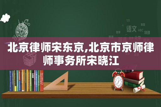 北京律師宋東京,北京市京師律師事務(wù)所宋曉江