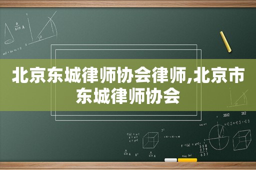 北京東城律師協(xié)會(huì)律師,北京市東城律師協(xié)會(huì)
