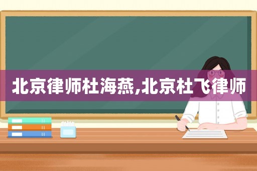 北京律師杜海燕,北京杜飛律師