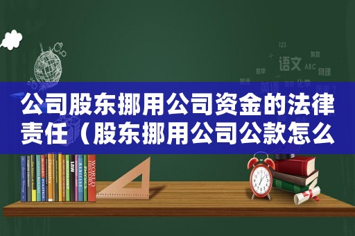 公司股東挪用公司資金的法律責(zé)任（股東挪用公司公款怎么定罪）