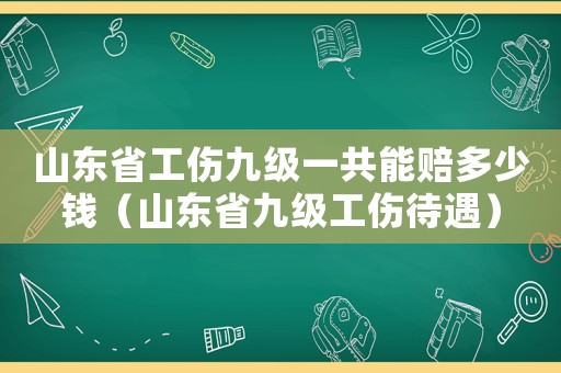 山東省工傷九級一共能賠多少錢（山東省九級工傷待遇）