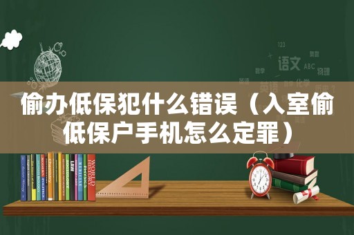 偷辦低保犯什么錯(cuò)誤（入室偷低保戶手機(jī)怎么定罪）