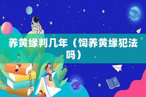 養(yǎng)黃緣判幾年（飼養(yǎng)黃緣犯法嗎）
