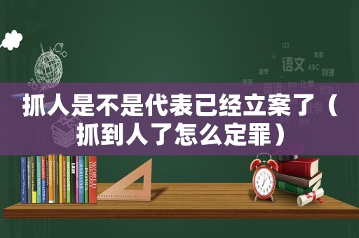 抓人是不是代表已經(jīng)立案了（抓到人了怎么定罪）