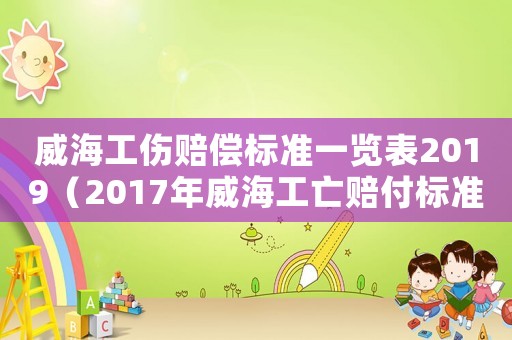 威海工傷賠償標(biāo)準(zhǔn)一覽表2019（2017年威海工亡賠付標(biāo)準(zhǔn)）