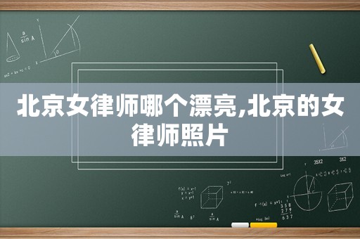 北京女律師哪個(gè)漂亮,北京的女律師照片