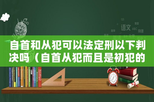 自首和從犯可以法定刑以下判決嗎（自首從犯而且是初犯的量刑）