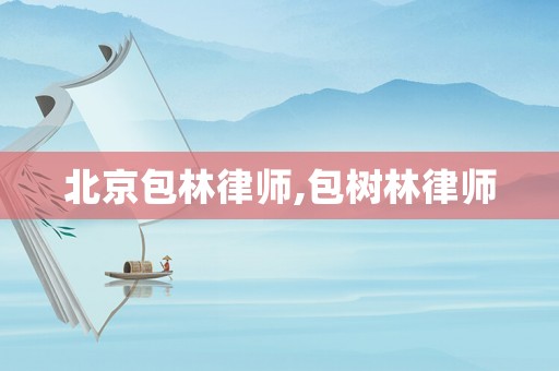 北京包林律師,包樹林律師