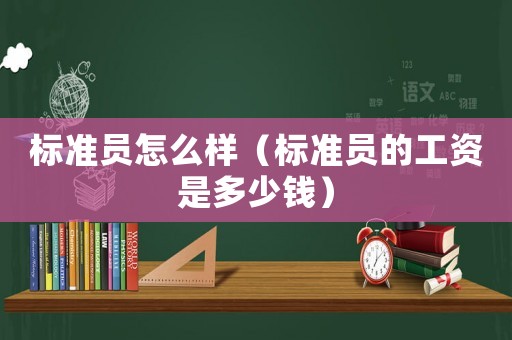 標準員怎么樣（標準員的工資是多少錢）