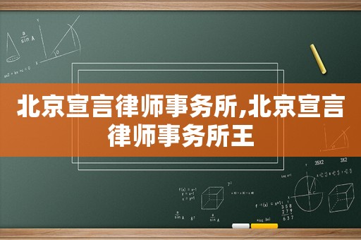 北京宣言律師事務(wù)所,北京宣言律師事務(wù)所王