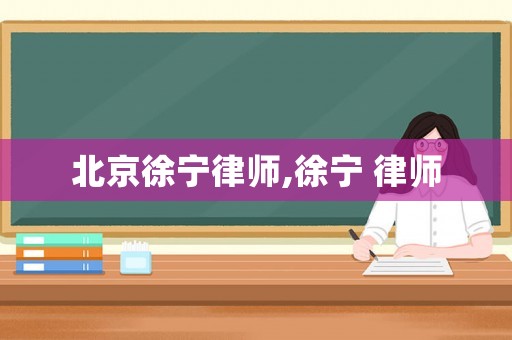 北京徐寧律師,徐寧 律師
