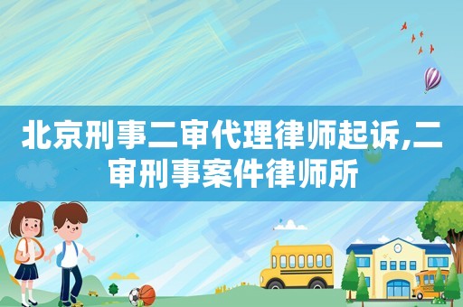 北京刑事二審代理律師起訴,二審刑事案件律師所
