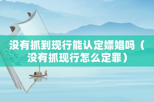 沒有抓到現(xiàn)行能認(rèn)定嫖娼嗎（沒有抓現(xiàn)行怎么定罪）
