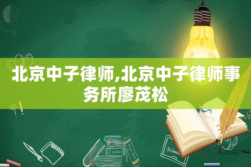 北京中子律師,北京中子律師事務(wù)所廖茂松