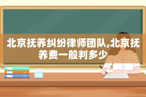 北京撫養(yǎng)糾紛律師團(tuán)隊(duì),北京撫養(yǎng)費(fèi)一般判多少