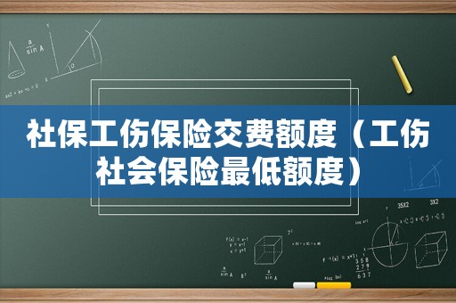 社保工傷保險(xiǎn)交費(fèi)額度（工傷社會(huì)保險(xiǎn)最低額度）