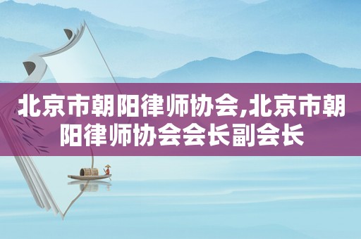 北京市朝陽律師協(xié)會,北京市朝陽律師協(xié)會會長副會長
