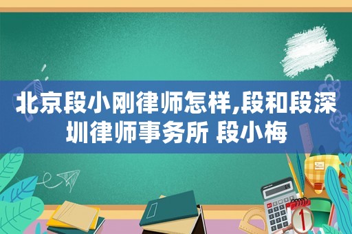 北京段小剛律師怎樣,段和段深圳律師事務(wù)所 段小梅