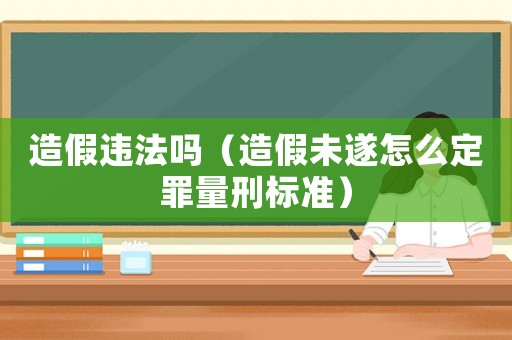 造假違法嗎（造假未遂怎么定罪量刑標(biāo)準(zhǔn)）