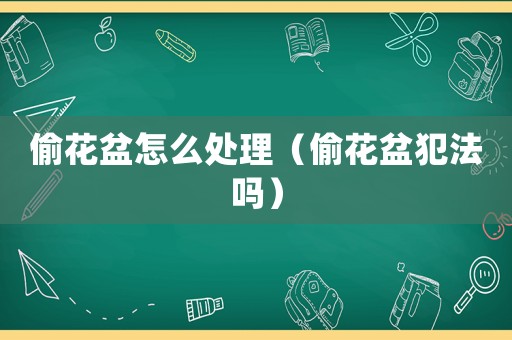 偷花盆怎么處理（偷花盆犯法嗎）