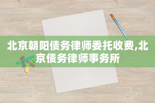 北京朝陽(yáng)債務(wù)律師委托收費(fèi),北京債務(wù)律師事務(wù)所