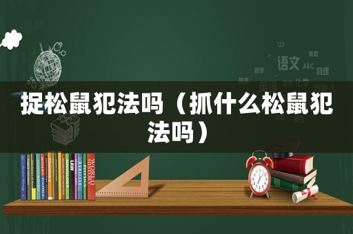 捉松鼠犯法嗎（抓什么松鼠犯法嗎）
