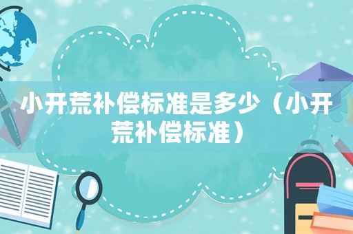 小開(kāi)荒補(bǔ)償標(biāo)準(zhǔn)是多少（小開(kāi)荒補(bǔ)償標(biāo)準(zhǔn)）