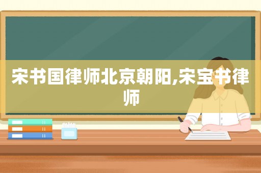 宋書國(guó)律師北京朝陽(yáng),宋寶書律師