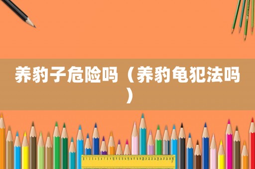 養(yǎng)豹子危險(xiǎn)嗎（養(yǎng)豹龜犯法嗎）