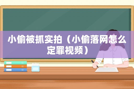 小偷被抓實拍（小偷落網(wǎng)怎么定罪視頻）