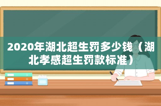 2020年湖北超生罰多少錢（湖北孝感超生罰款標準）