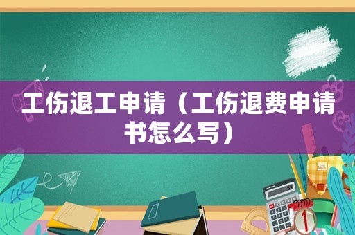 工傷退工申請（工傷退費(fèi)申請書怎么寫）