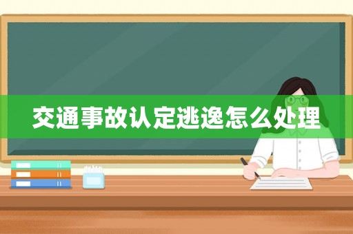 交通事故認(rèn)定逃逸怎么處理