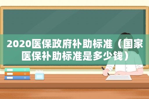 2020醫(yī)保政府補助標準（國家醫(yī)保補助標準是多少錢）