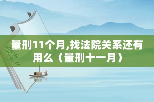 量刑11個月,找法院關(guān)系還有用么（量刑十一月）