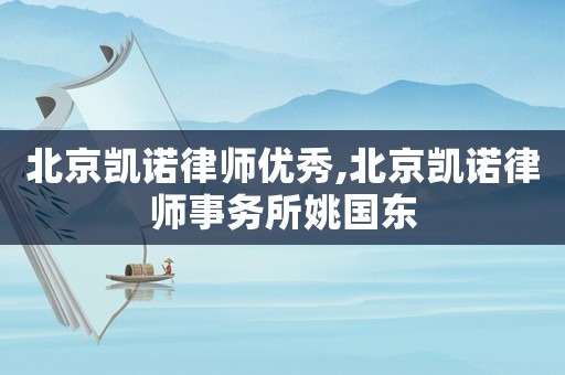 北京凱諾律師優(yōu)秀,北京凱諾律師事務(wù)所姚國東