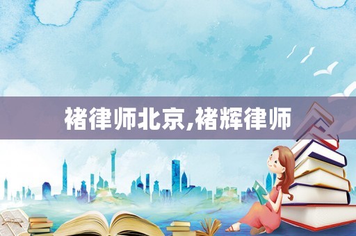 褚律師北京,褚輝律師