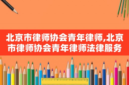 北京市律師協(xié)會青年律師,北京市律師協(xié)會青年律師法律服務團