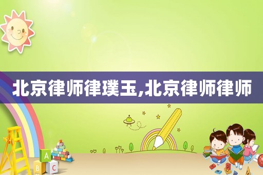 北京律師律璞玉,北京律師律師