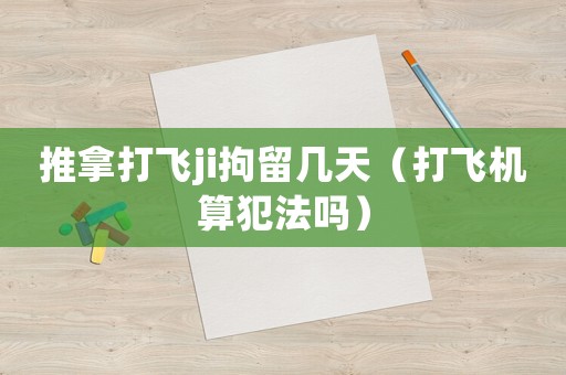 推拿打飛ji拘留幾天（打飛機(jī)算犯法嗎）